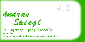 andras spiegl business card